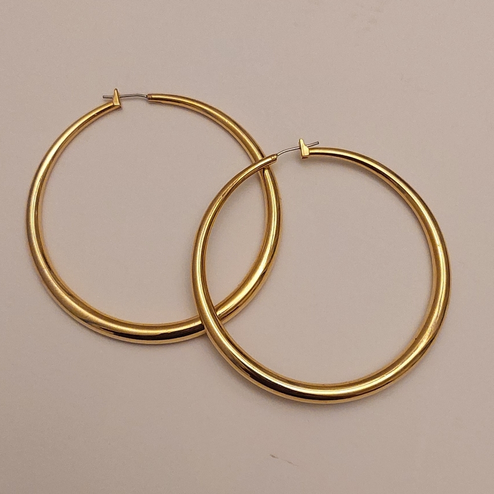 2 Inch Gold Hoops